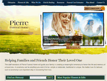 Tablet Screenshot of pierrefuneralhome.com